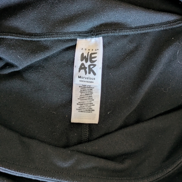 Zumba Black Lace-Up Leggings - Picture 3 of 4